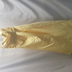 David Bridal yellow women long formal dress size 6